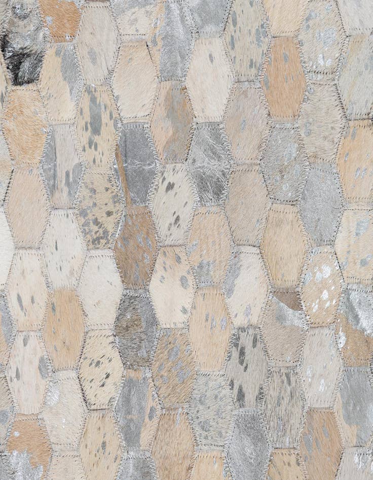 Detail image of  8' x 9' 10 Cowhide Leather Rug