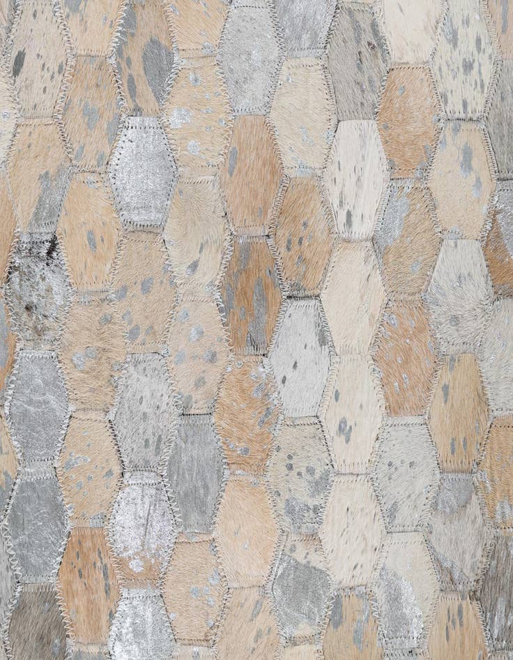 Detail image of  8' x 9' 10 Cowhide Leather Rug