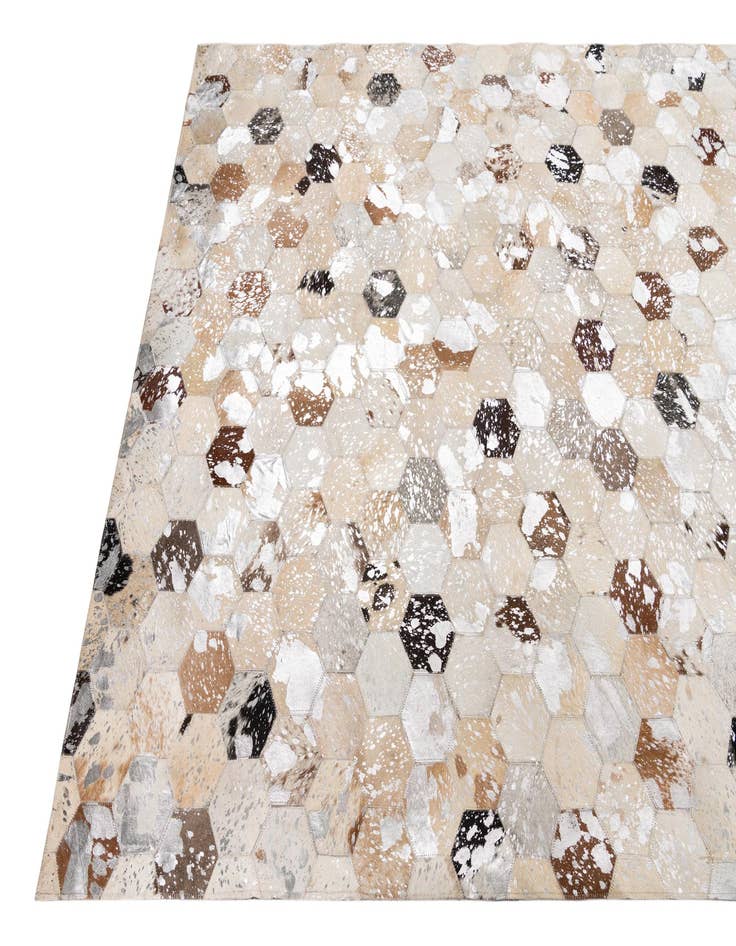 Detail image of  5' x 8' Cowhide Leather Rug