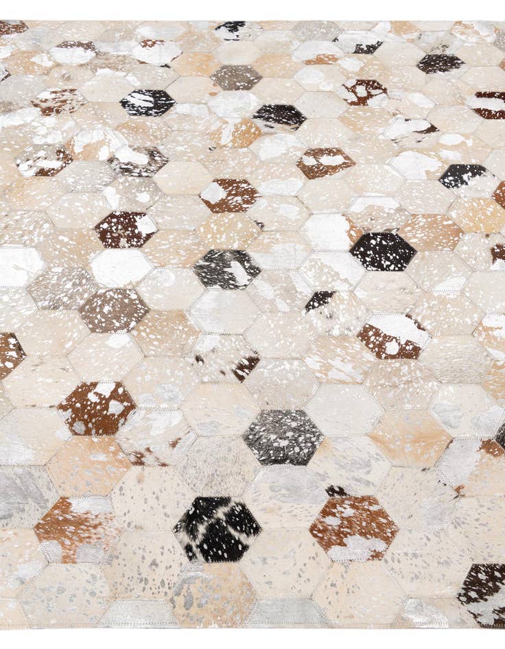 Detail image of  5' x 8' Cowhide Leather Rug