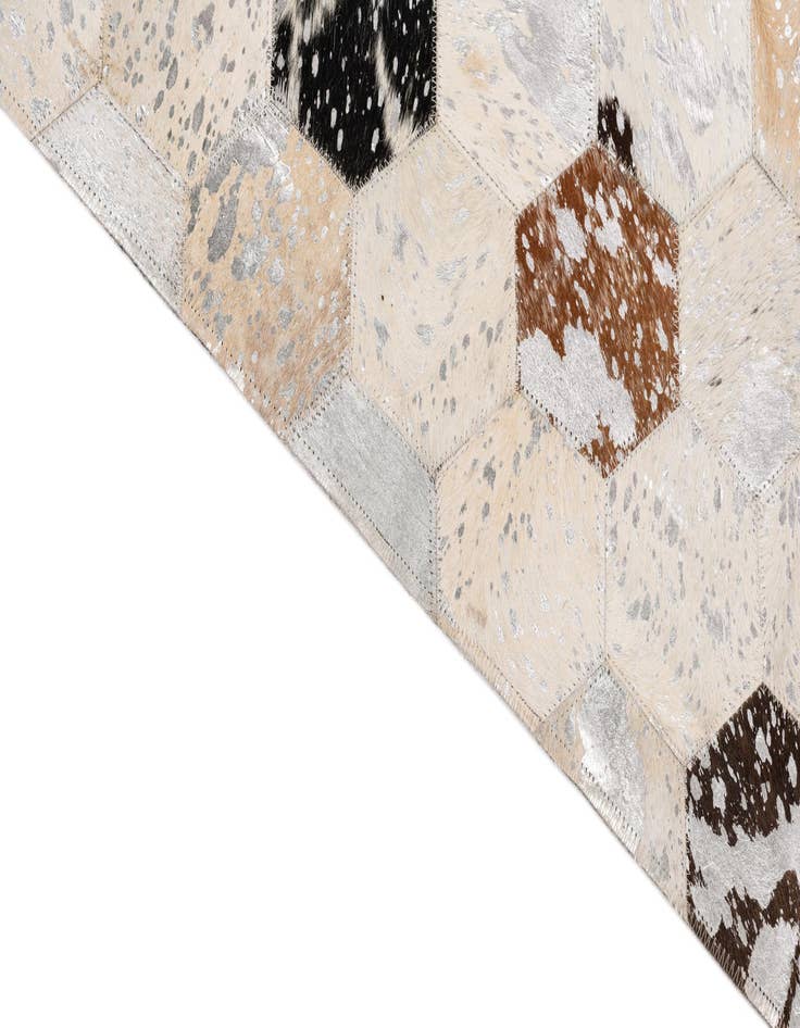 Detail image of  5' x 8' Cowhide Leather Rug
