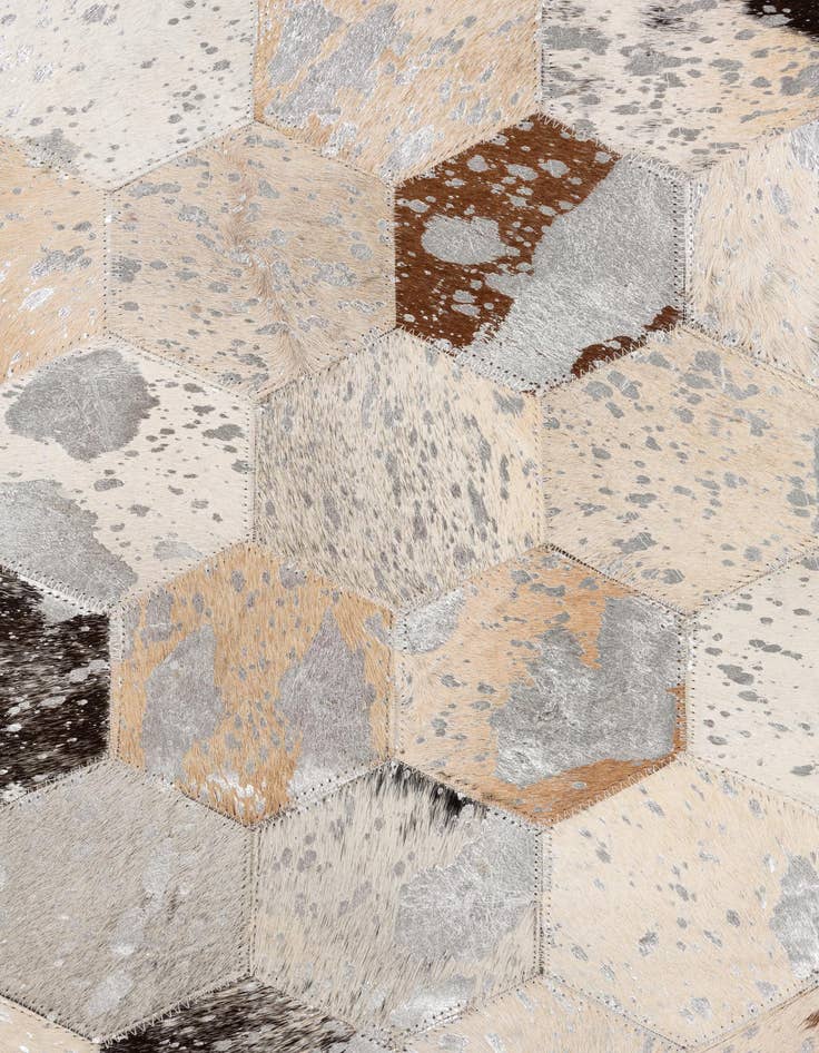 Detail image of  5' x 8' Cowhide Leather Rug