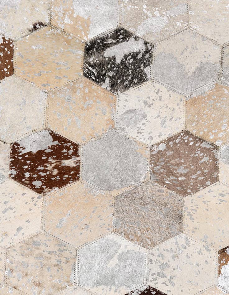 Detail image of  5' x 8' Cowhide Leather Rug