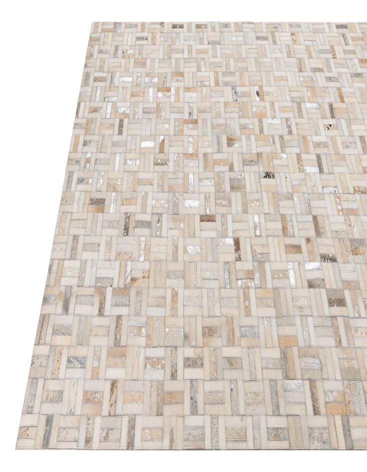 Detail image of  5' x 8' Cowhide Leather Rug