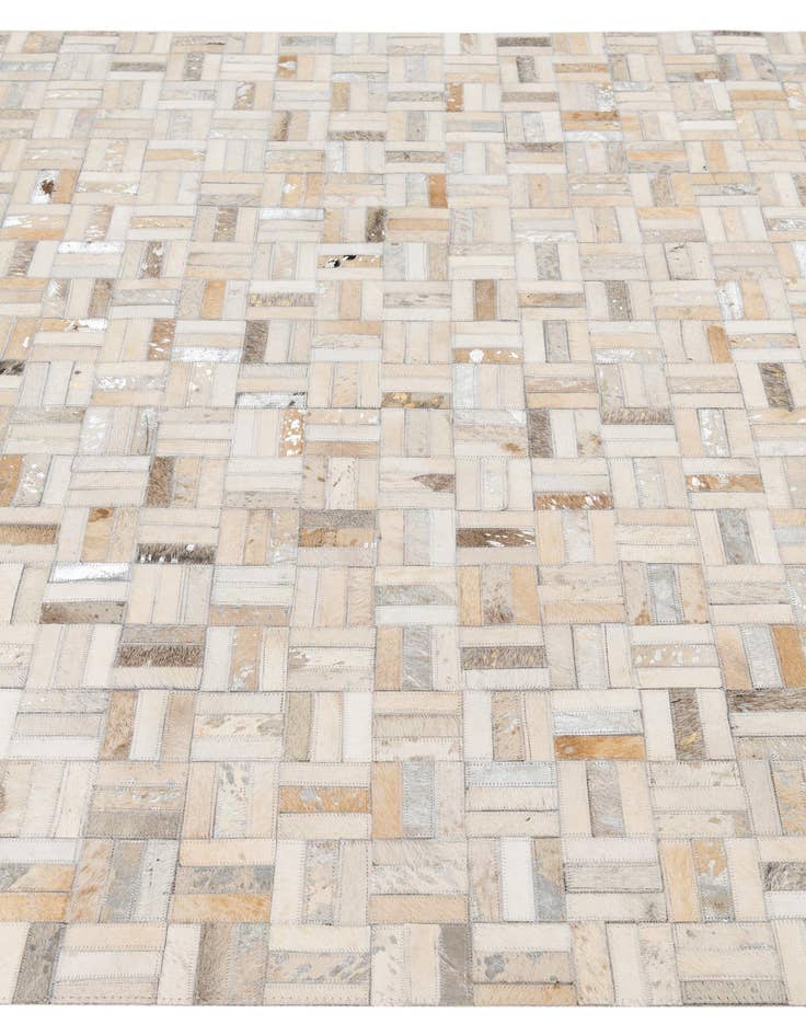 Detail image of  5' x 8' Cowhide Leather Rug