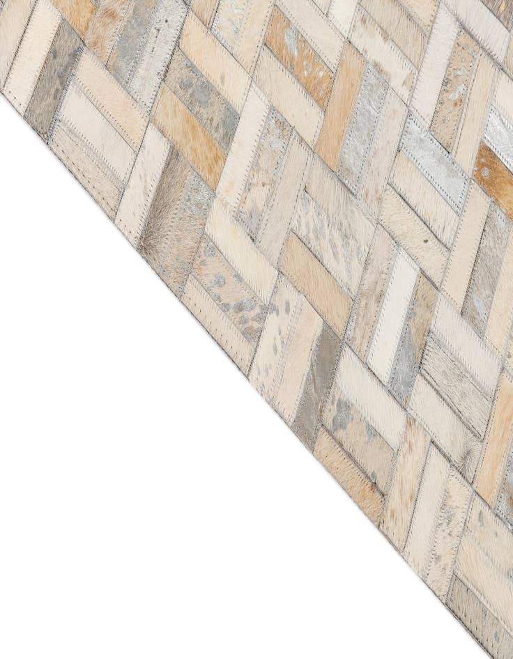 Detail image of  5' x 8' Cowhide Leather Rug