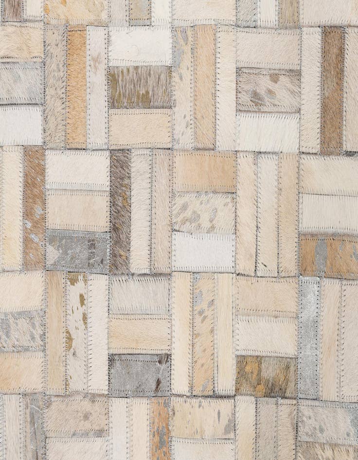 Detail image of  5' x 8' Cowhide Leather Rug