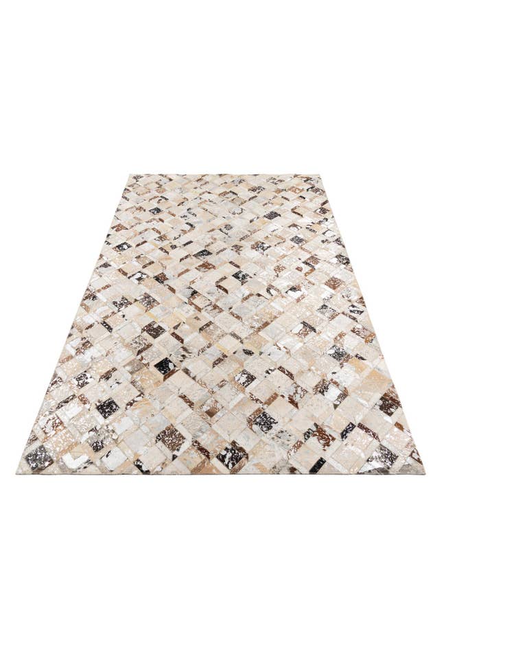 Detail image of  5' x 8' Cowhide Leather Rug