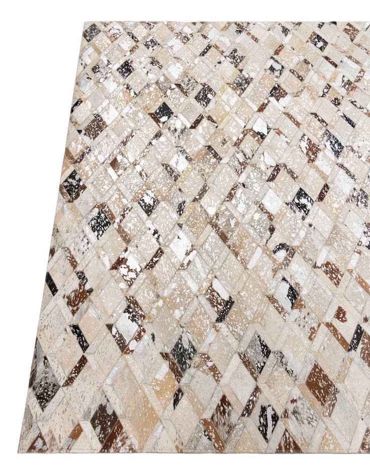 Detail image of  5' x 8' Cowhide Leather Rug