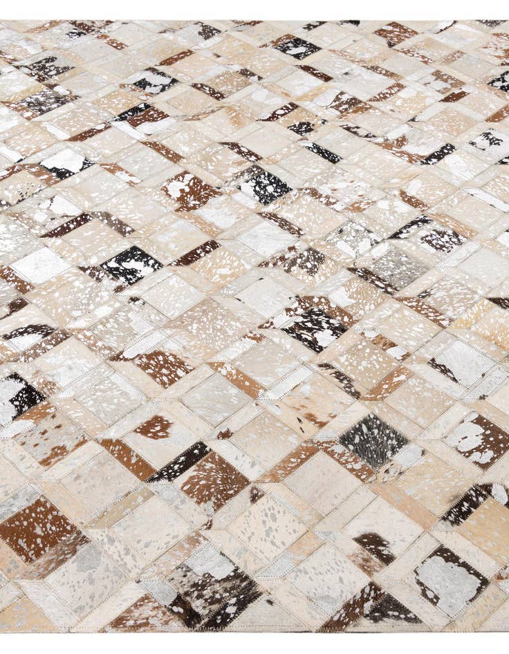 Detail image of  5' x 8' Cowhide Leather Rug