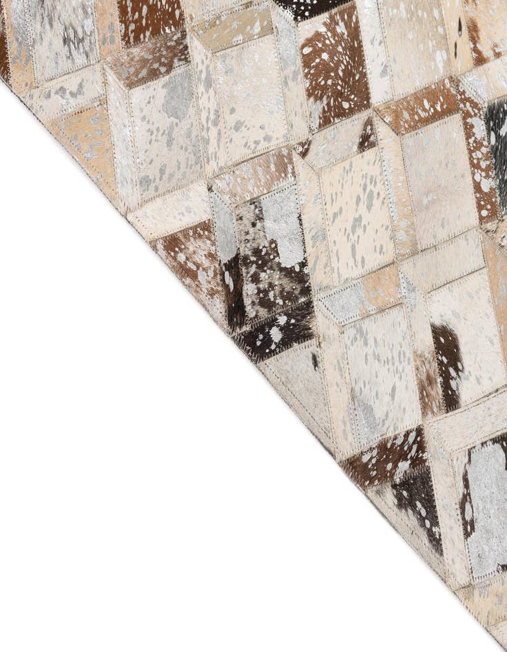 Detail image of  5' x 8' Cowhide Leather Rug