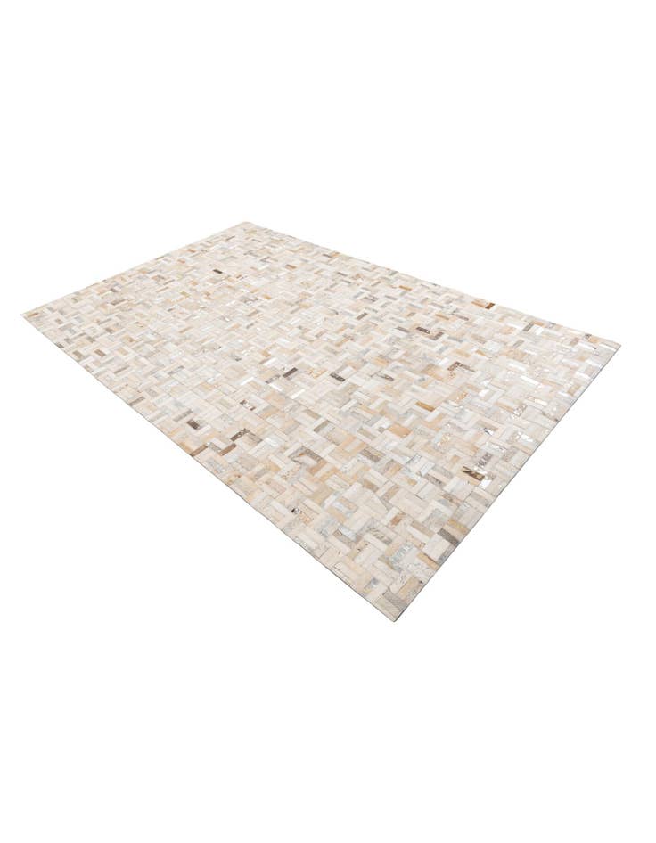 Detail image of  5' 2 x 8' Cowhide Leather Rug