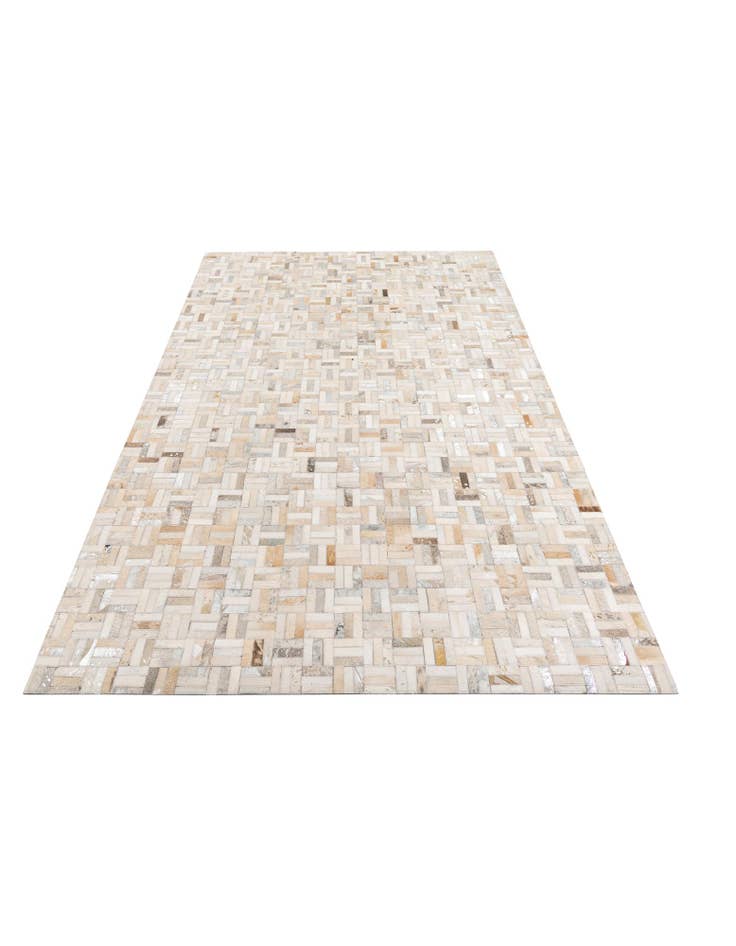 Detail image of  5' 2 x 8' Cowhide Leather Rug