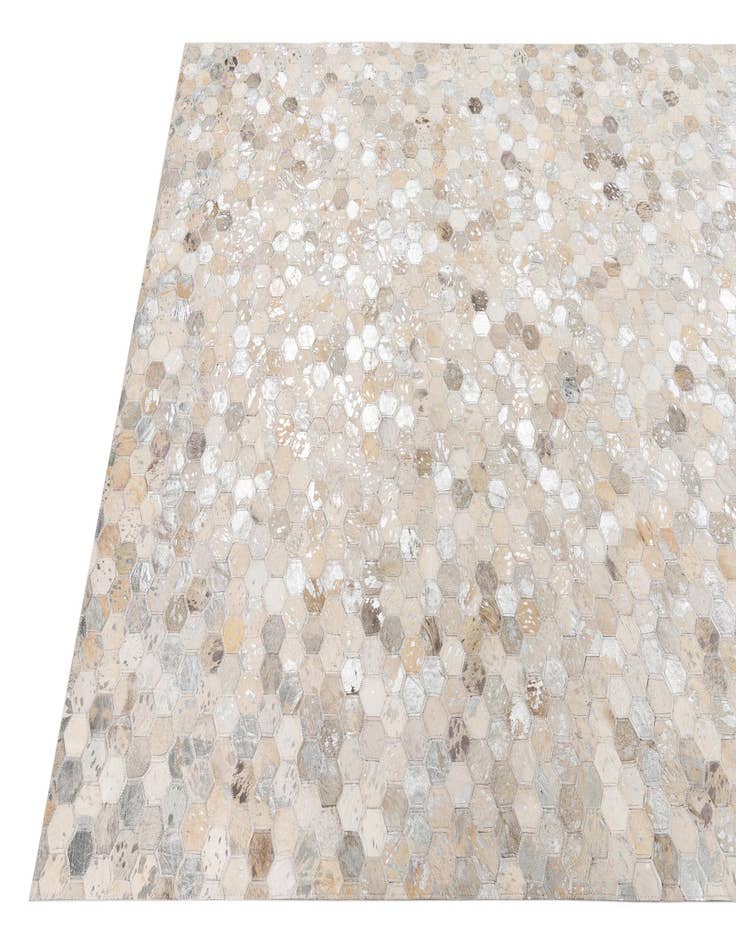 Detail image of  5' 2 x 8' Cowhide Leather Rug