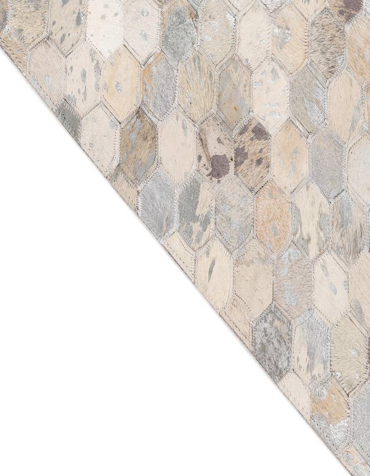 Detail image of  5' 2 x 8' Cowhide Leather Rug