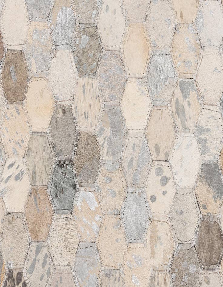 Detail image of  5' 2 x 8' Cowhide Leather Rug