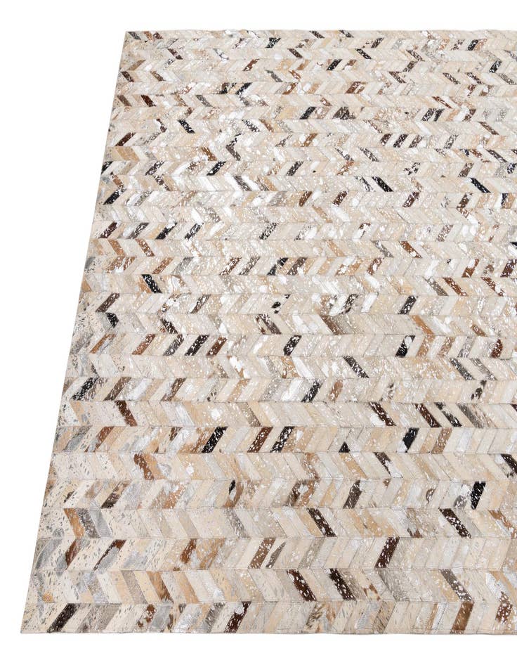 Detail image of  5' x 8' Cowhide Leather Rug