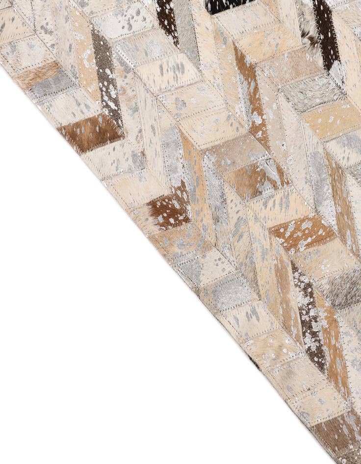 Detail image of  5' x 8' Cowhide Leather Rug