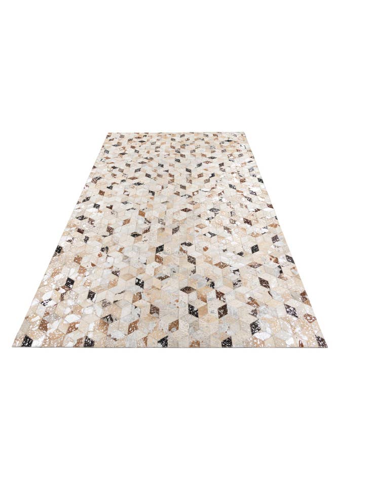 Detail image of  5' x 7' 10 Cowhide Leather Rug