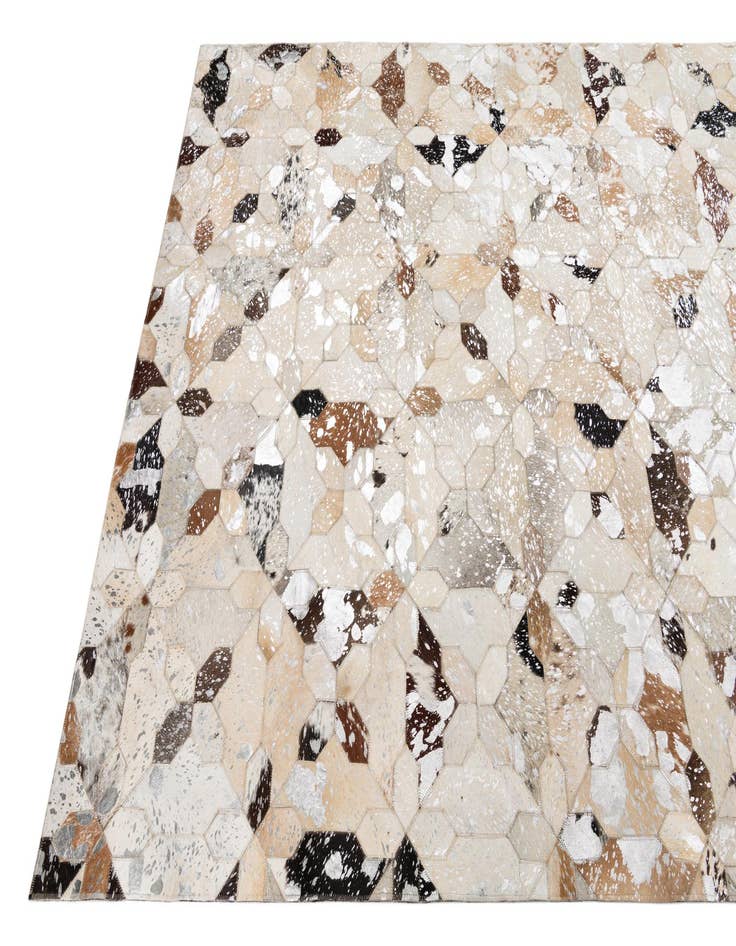 Detail image of  5' x 8' Cowhide Leather Rug