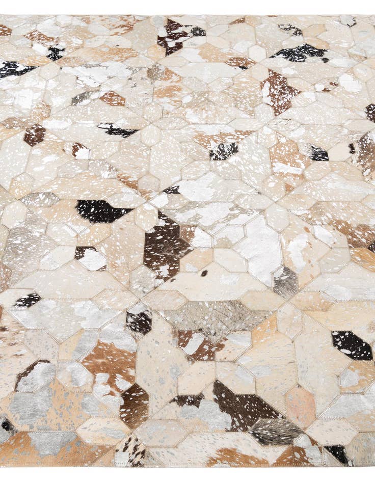 Detail image of  5' x 8' Cowhide Leather Rug