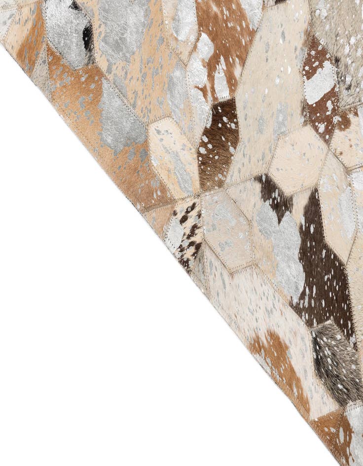 Detail image of  5' x 8' Cowhide Leather Rug