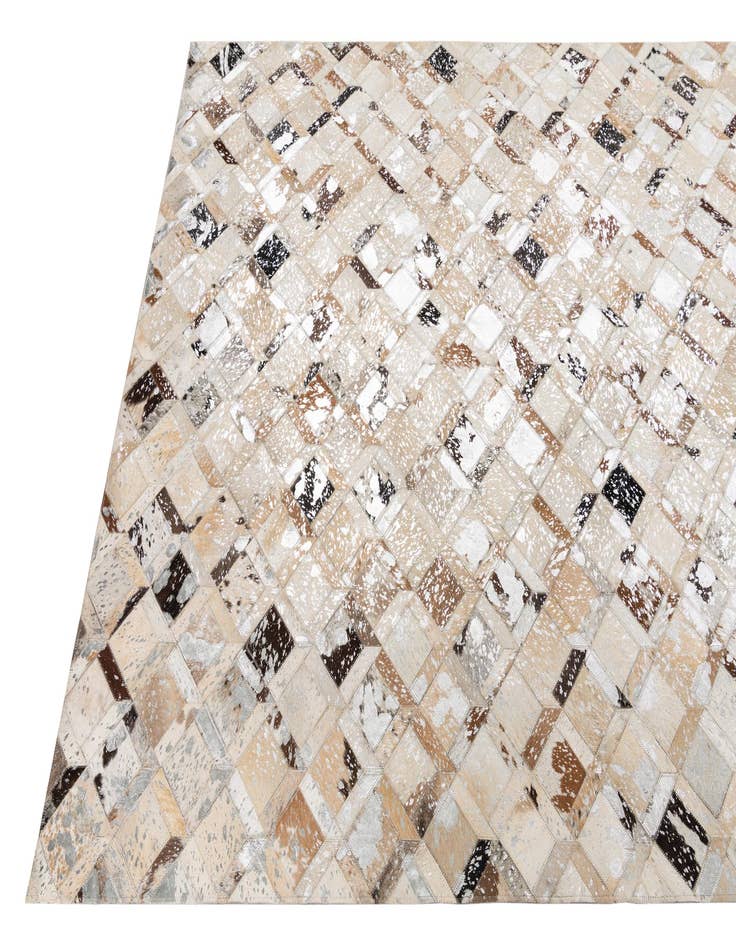 Detail image of  5' x 8' Cowhide Leather Rug