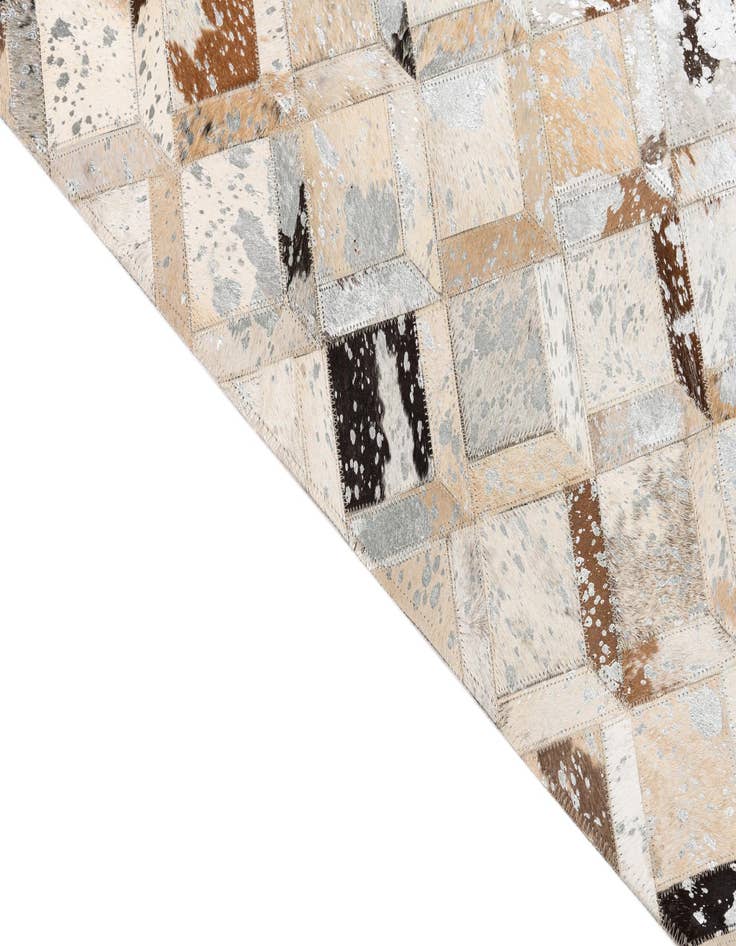 Detail image of  5' x 8' Cowhide Leather Rug