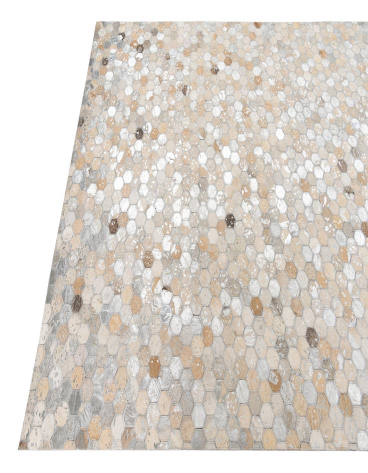 Detail image of  5' x 8' Cowhide Leather Rug