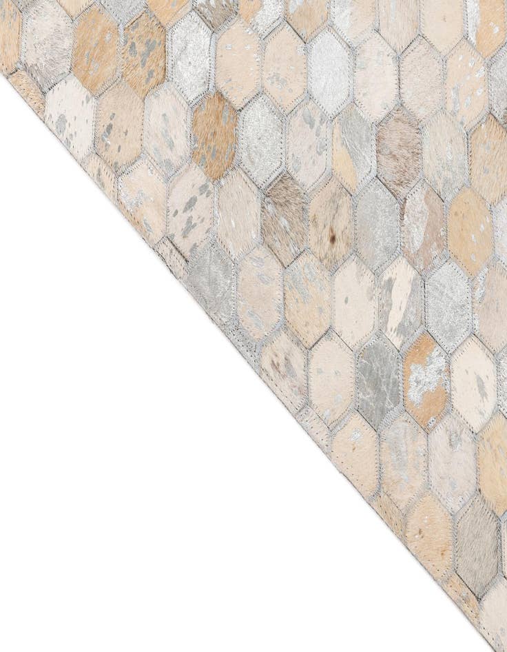 Detail image of  5' x 8' Cowhide Leather Rug