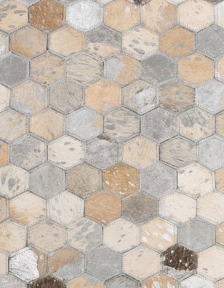 Detail image of  5' x 8' Cowhide Leather Rug