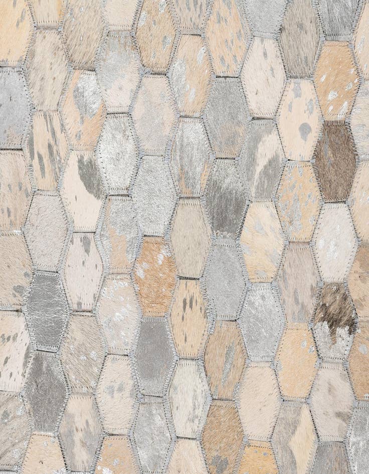 Detail image of  5' x 8' Cowhide Leather Rug