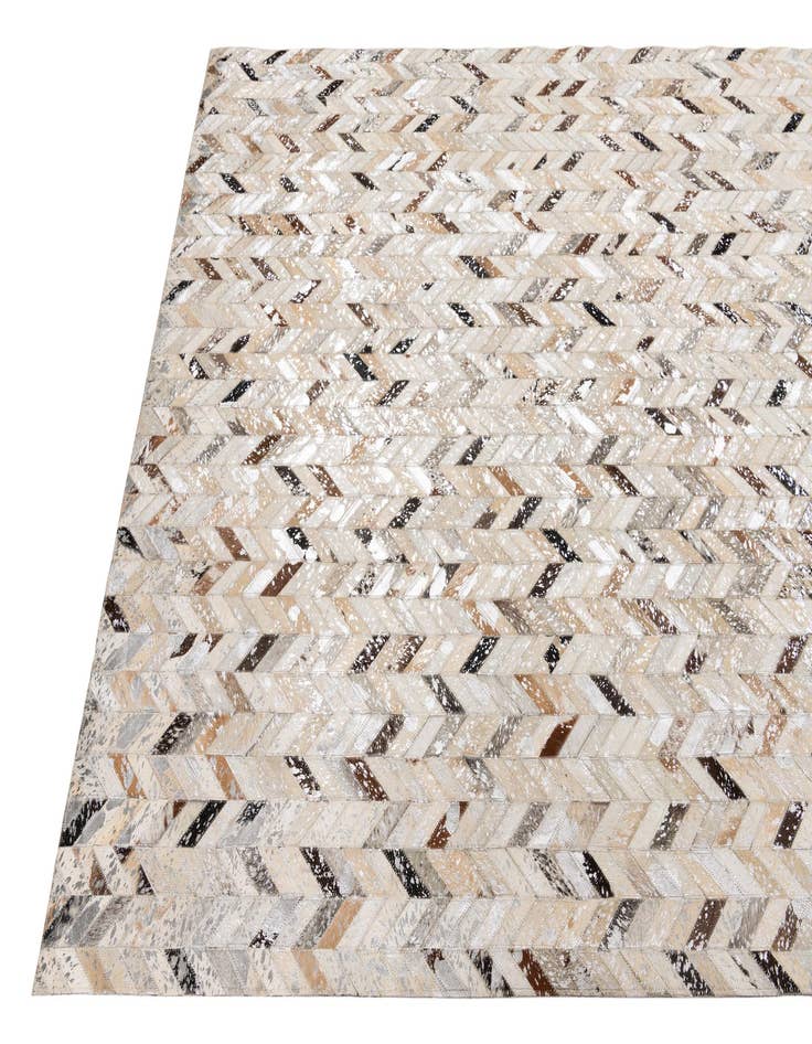 Detail image of  5' x 8' Cowhide Leather Rug