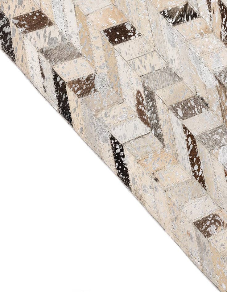 Detail image of  5' x 8' Cowhide Leather Rug