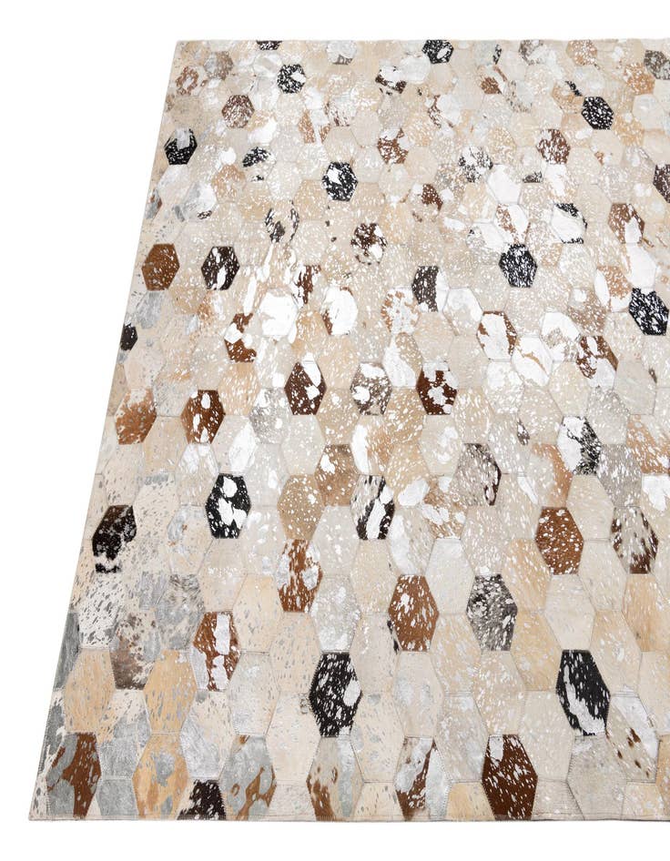 Detail image of  5' x 8' Cowhide Leather Rug