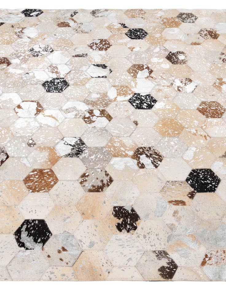 Detail image of  5' x 8' Cowhide Leather Rug