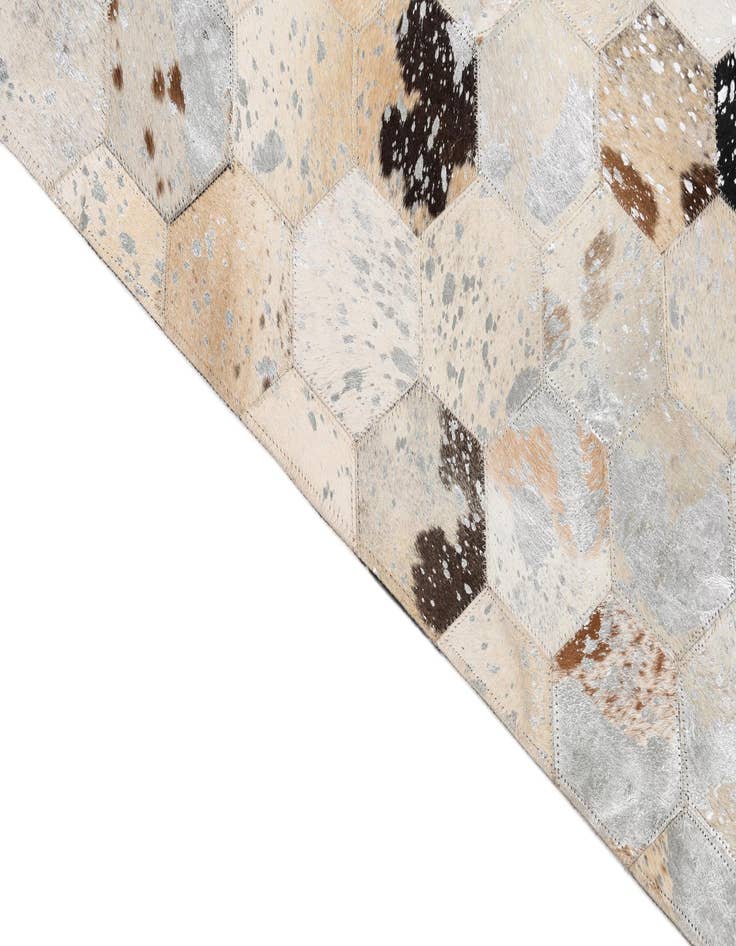 Detail image of  5' x 8' Cowhide Leather Rug