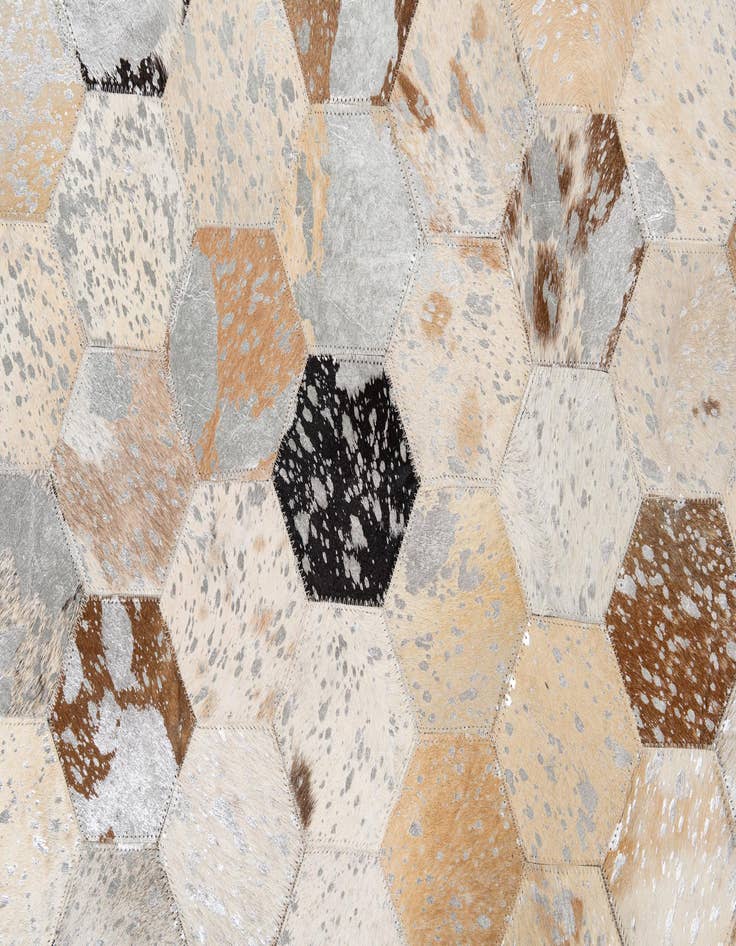 Detail image of  5' x 8' Cowhide Leather Rug