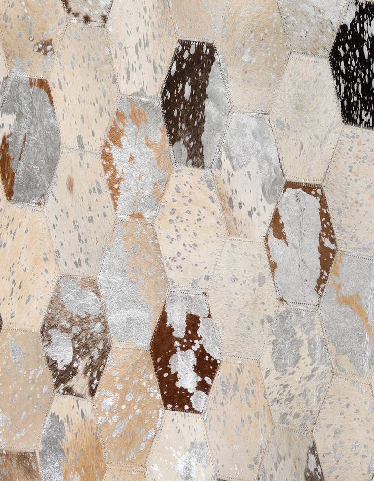 Detail image of  5' x 8' Cowhide Leather Rug