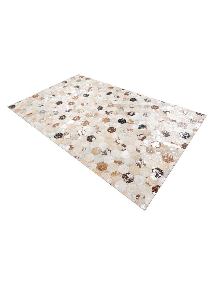 Detail image of  5' x 8' 2 Cowhide Leather Rug