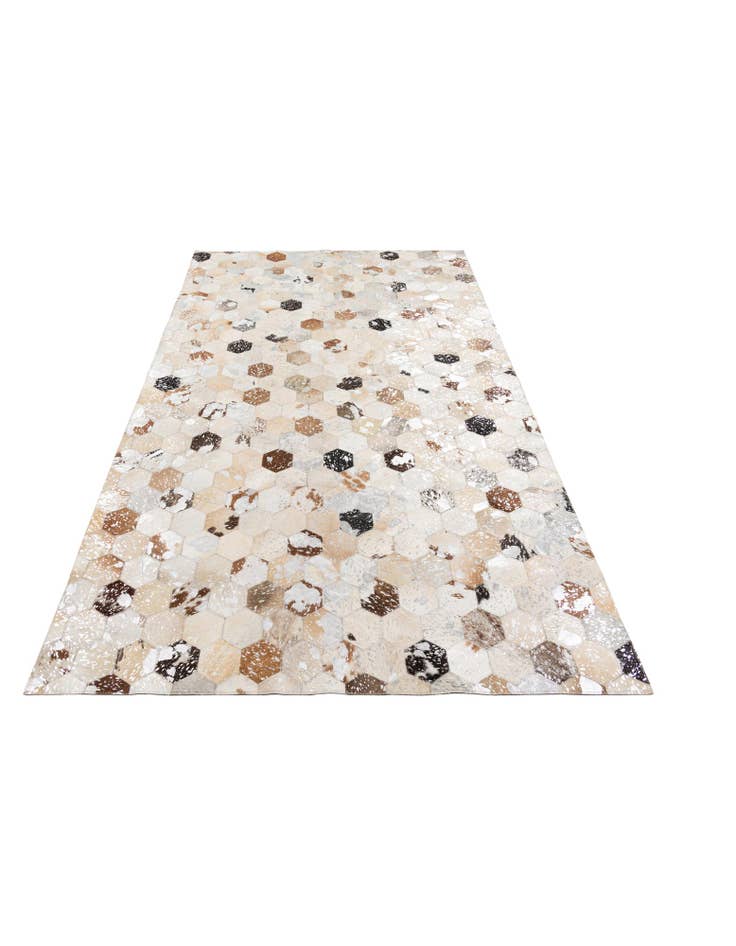 Detail image of  5' x 8' 2 Cowhide Leather Rug