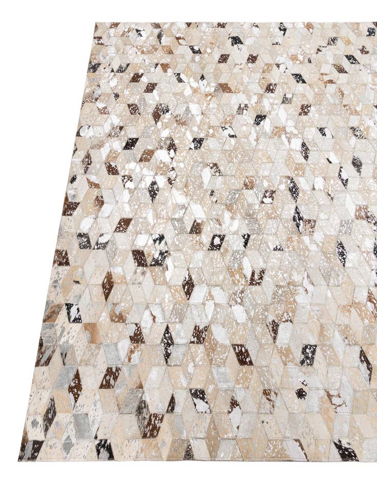 Detail image of  5' x 8' Cowhide Leather Rug