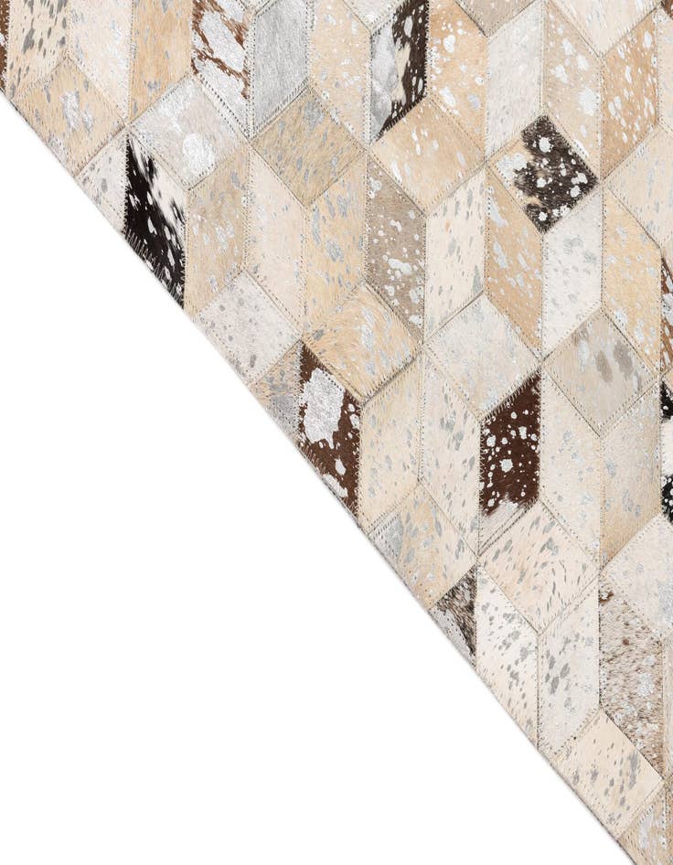 Detail image of  5' x 8' Cowhide Leather Rug