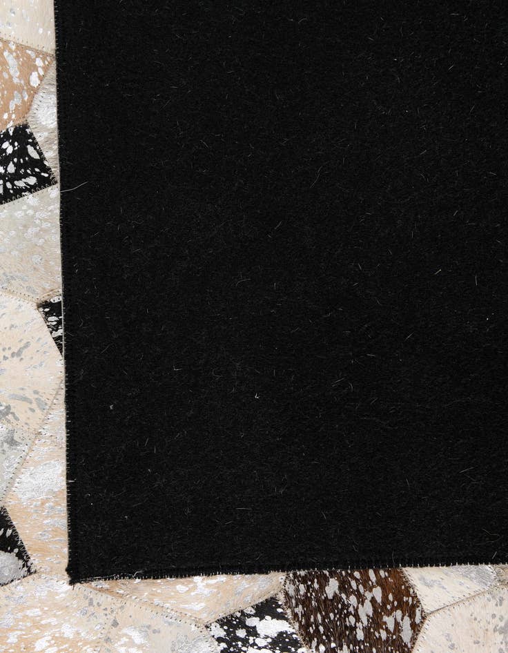 Detail image of  5' x 7' 10 Cowhide Leather Rug