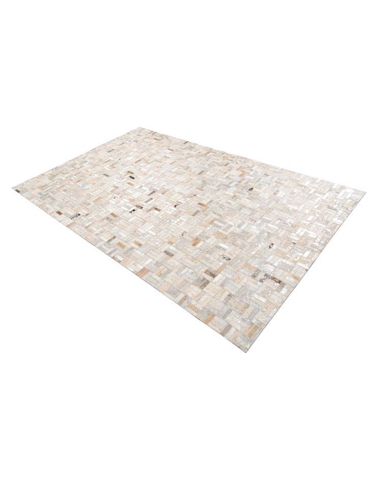 Detail image of  5' x 7' 10 Cowhide Leather Rug