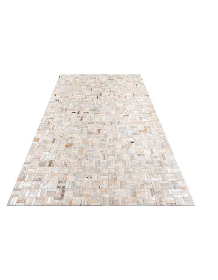 Detail image of  5' x 7' 10 Cowhide Leather Rug