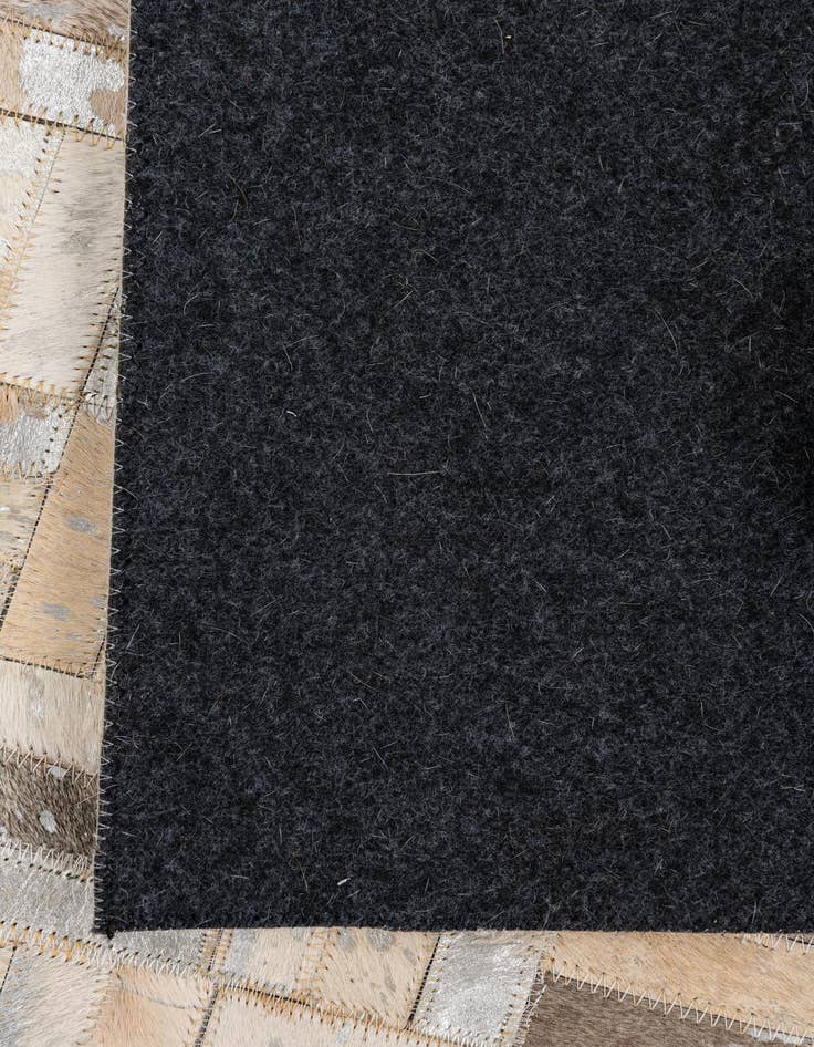 Detail image of  5' x 7' 10 Cowhide Leather Rug