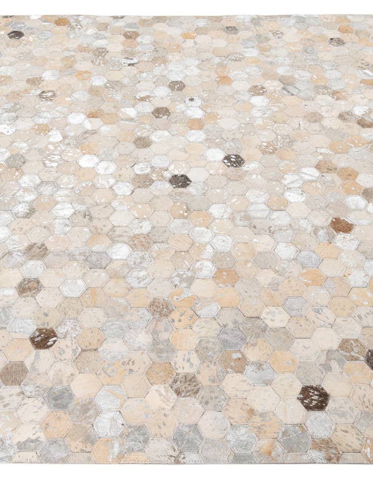 Detail image of  5' x 8' Cowhide Leather Rug