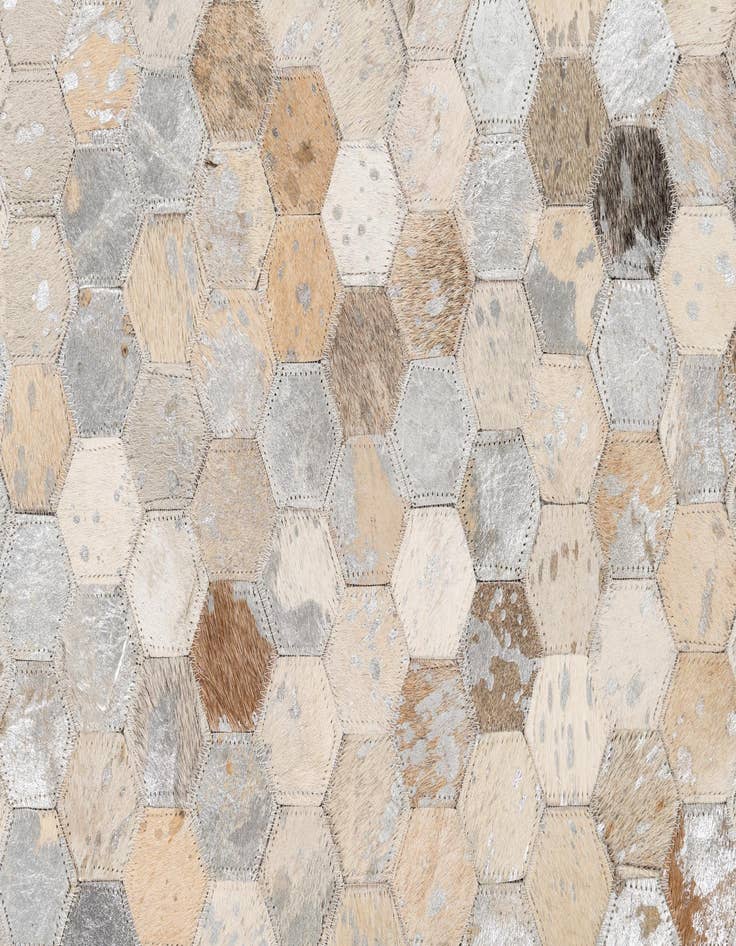 Detail image of  5' x 8' Cowhide Leather Rug