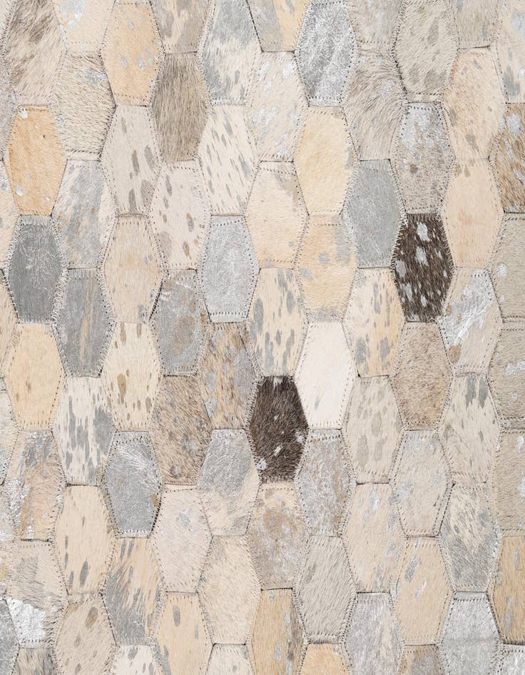 Detail image of  5' x 8' Cowhide Leather Rug